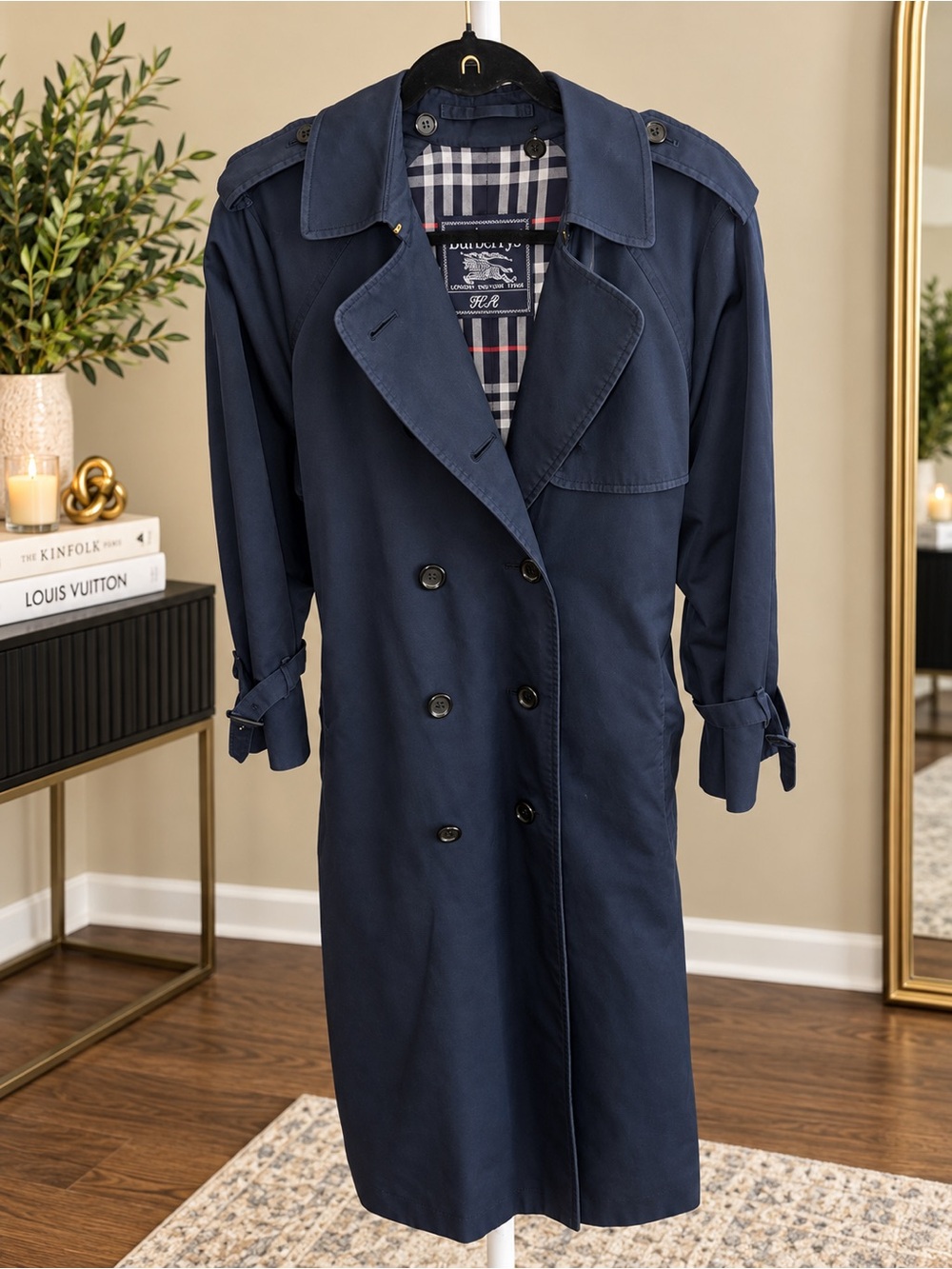 Burberry Trench Coat in Navy blue